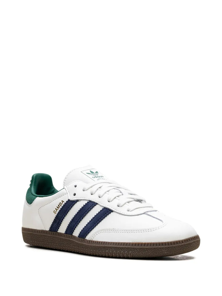 adidas Samba Og Black/White/Collegiate Green Sneakers — White — Size US M 10.5 - US W 12 — Side View