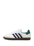 adidas Samba Og Black/White/Collegiate Green Sneakers — White — Size US M 10.5 - US W 12 — Detail View