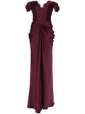 Ana Radu Drape Detail Maxi Dress — Same as shown — Size XS — Front View