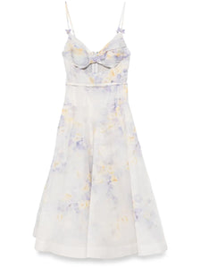 Zimmermann Crush Midi Dress — White — Size XS — Front View