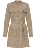 Givenchy Safari Dress — Taupe — Size XS — Front View
