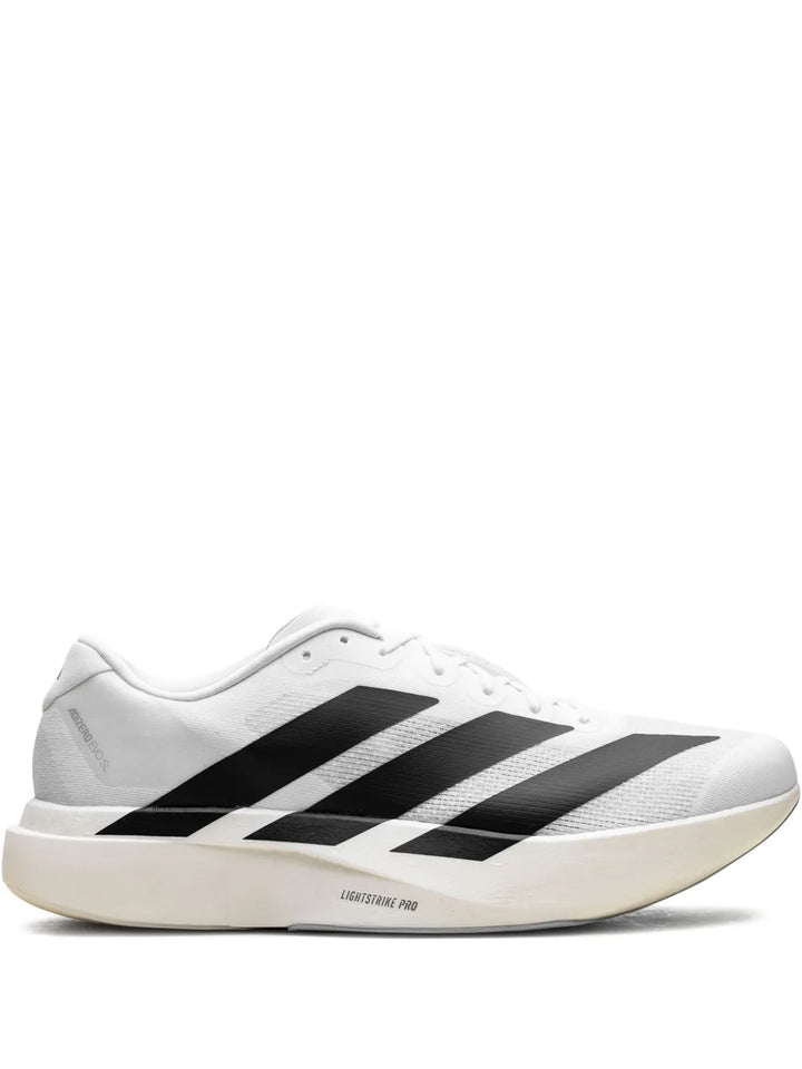 adidas Adizero Evo Sl White/Black Sneakers — White — Size US M 7 - US W 8.5 — Front View