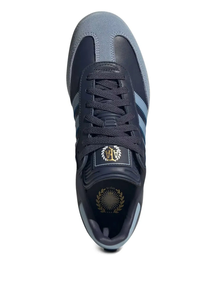 adidas Samba Argentine Football Association - Away Kit Sneakers — Navy Blue — Size US M 9.5 - US W 11 — Side View
