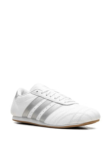 adidas Taekwondo Cloud White/Silver Metallic/Gum Sneakers — White — Size US M 9.5 - US W 11 — Detail View