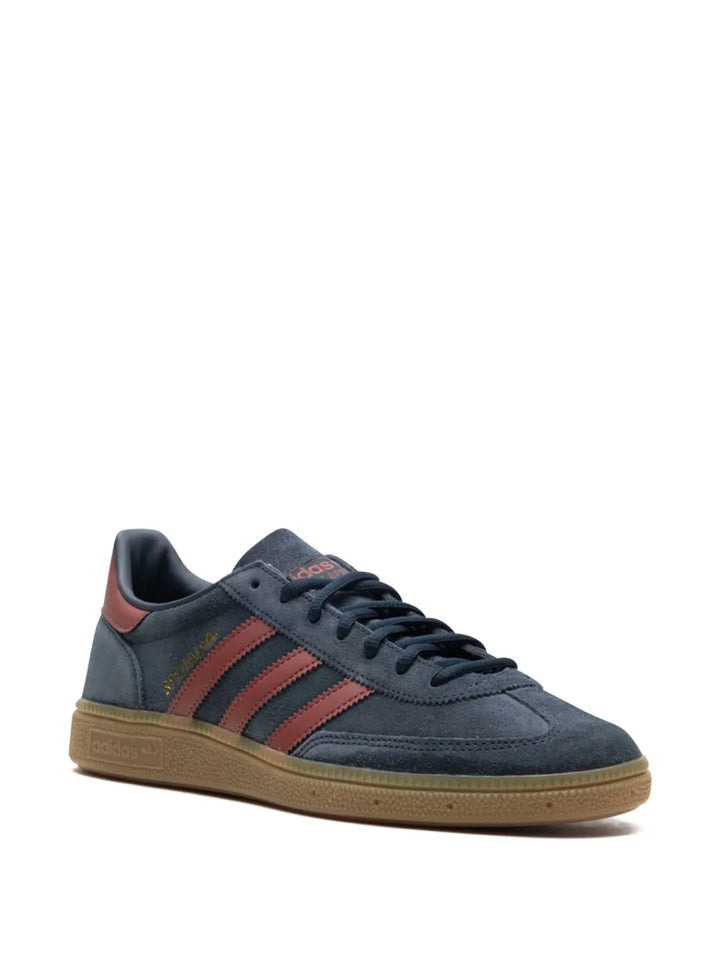 adidas Handball Spezial Aurora Ink/Wild Sepia Sneakers — Blue/Brown/Gold-Tone — Size US M 8.5 - US W 10 — Side View