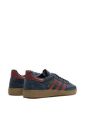adidas Handball Spezial Aurora Ink/Wild Sepia Sneakers — Blue/Brown/Gold-Tone — Size US M 8.5 - US W 10 — Back View