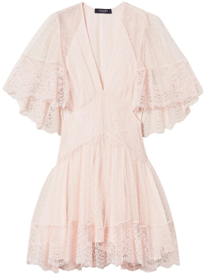 Twinset Isola Bella Dress — Beige — Size XS — Front View