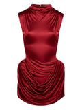 Magda Butrym Draped Cowl Neck Dress — Same as shown — Size L — Front View