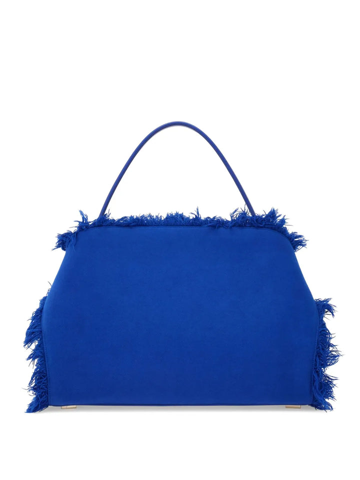 Ferragamo Large Hug Fringe Detail Shoulder Bag — Same as shown — Size One Size — Side View