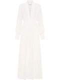 Nicholas Jocelyn Dress — White/ Red — Size XXL — Front View