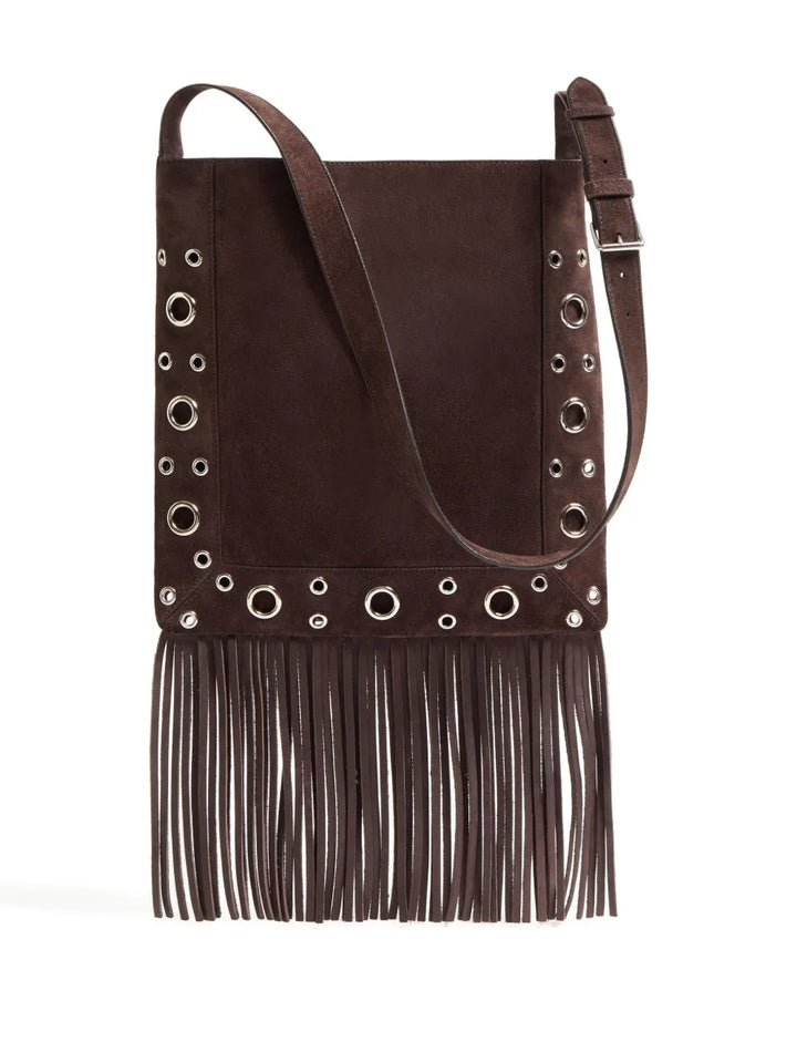 Valentino Garavani Nellcote Suede Shoulder Bag — Same as shown — Size One Size — Top View