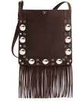 Valentino Garavani Nellcote Suede Shoulder Bag — Same as shown — Size One Size — Front View