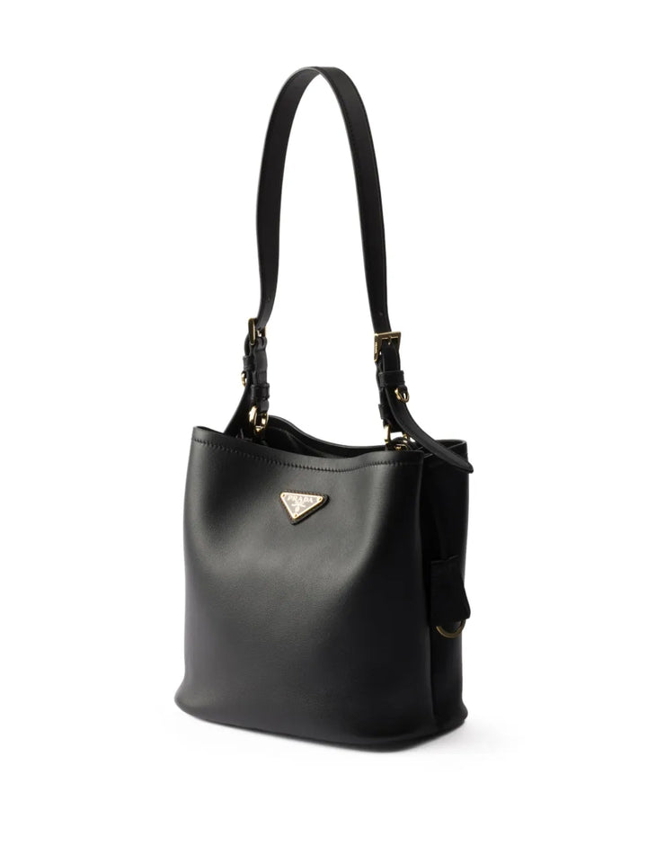 Prada Medium Leather Shoulder Bag — Same as shown — Size One Size — Back View