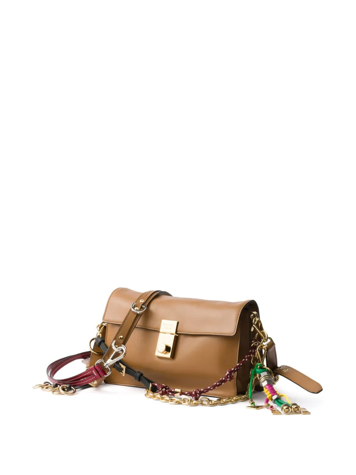 Prada Small Soft Sound Leather Shoulder Bag — Same as shown — Size One Size — Back View