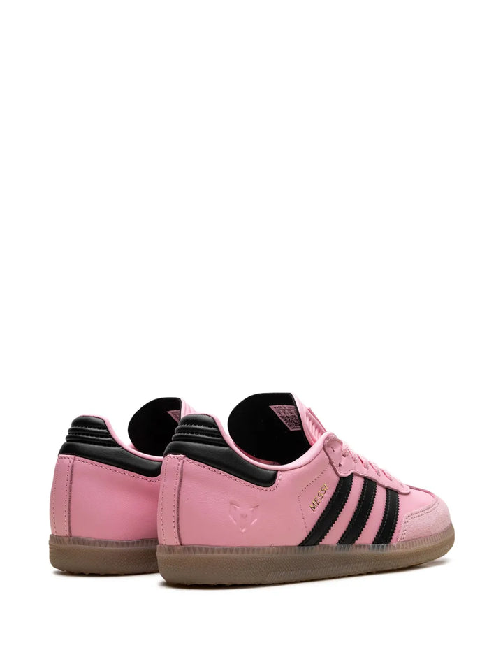 adidas Samba Indoor Messi Light Pink Black Sneakers — Light Pink — Size US M 10.5 - US W 12 — Back View