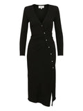 Bash Tango Midi Dress — Black/ Tan — Size XS — Front View
