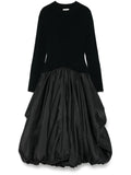 Simkhai Kenlie Midi Dress — Black — Size XL — Front View