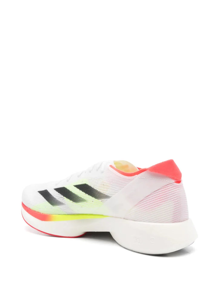 adidas Adizero Takumi Sen 10 Sneakers — White — Size US M 7 - US W 8.5 — Back View