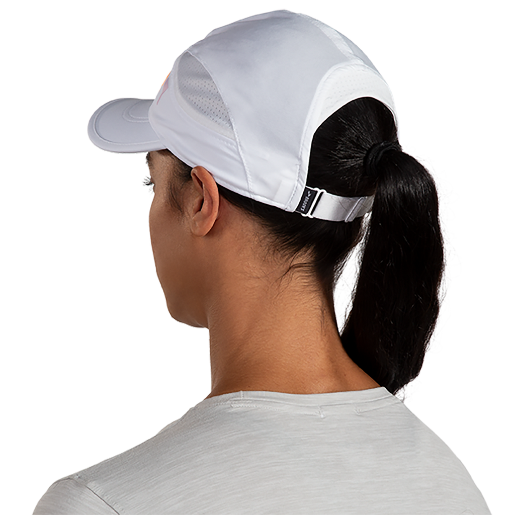 Brooks Chaser Hat — White - Run Happy — Size One Size — Side View