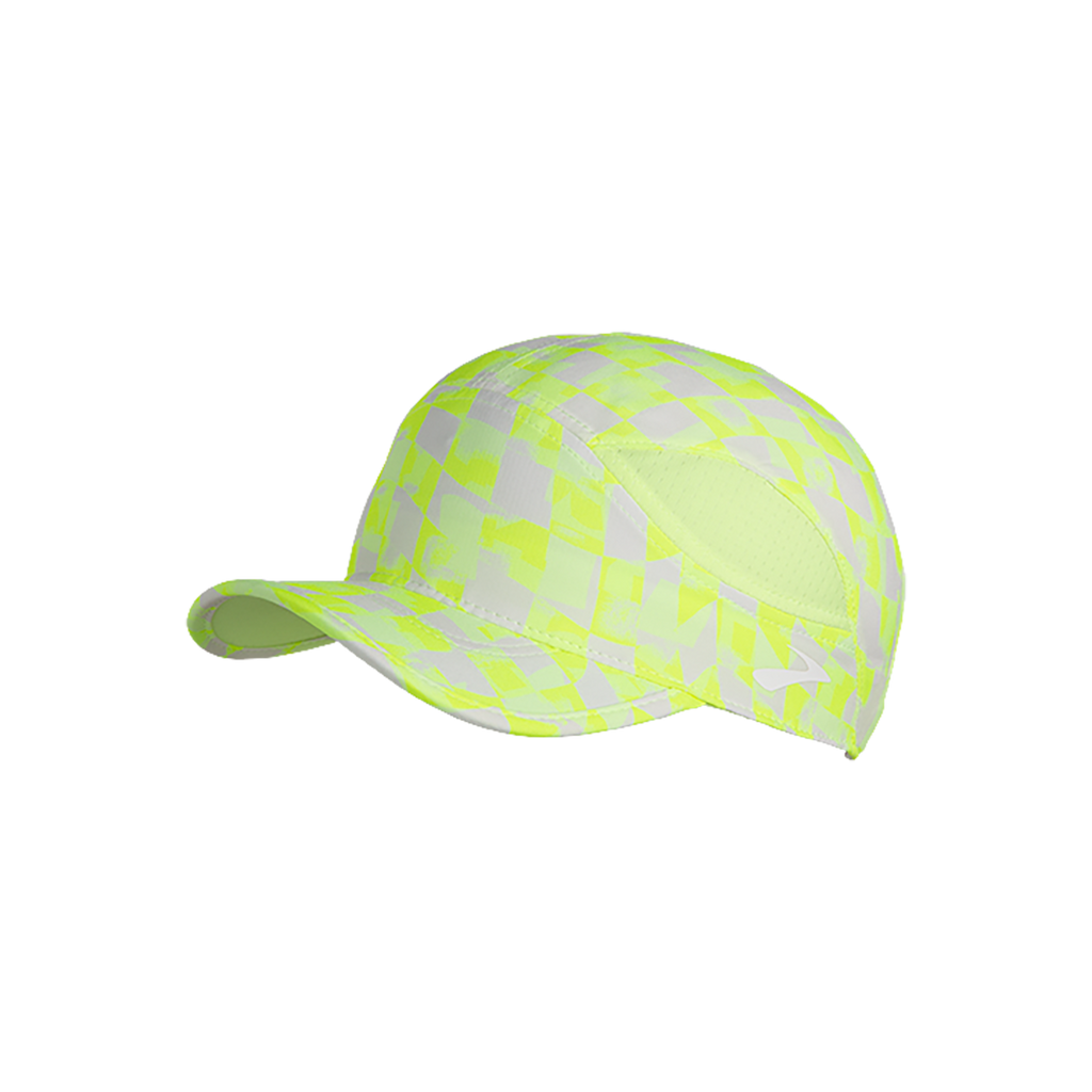 Brooks Chaser Hat — Speed Check Lime — Size One Size — Back View