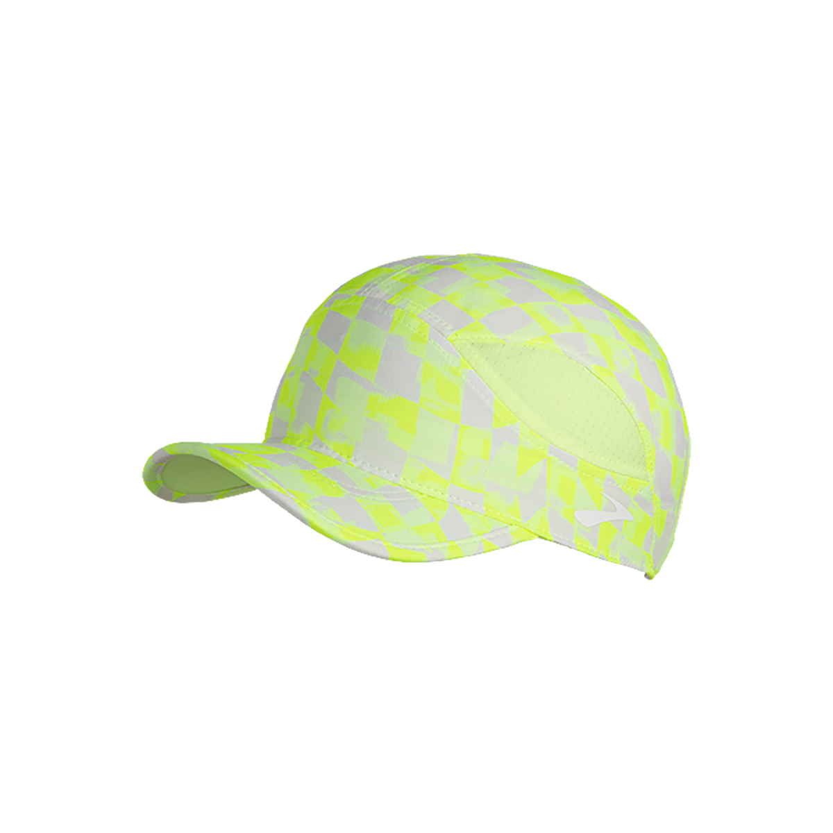 Brooks Chaser Hat — Speed Check Lime — Size One Size — Back View