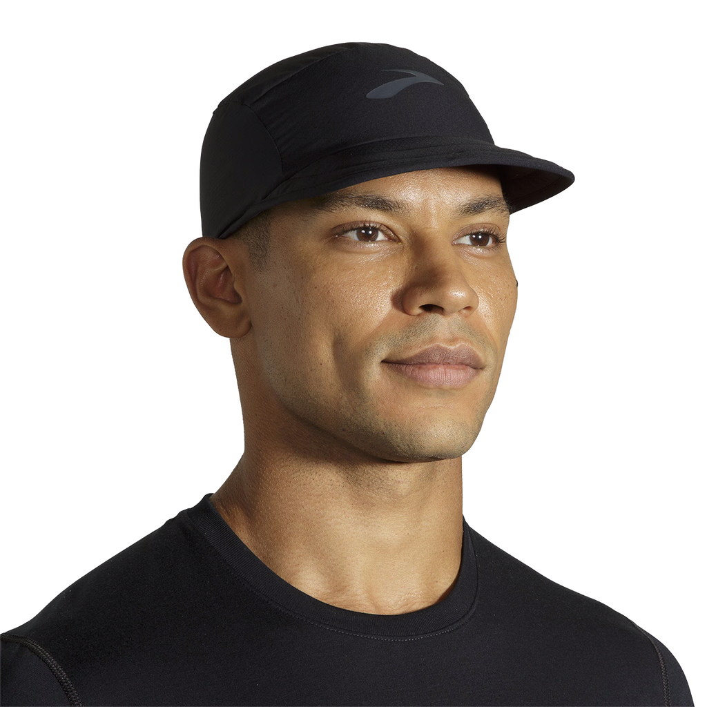 Brooks Lightweight Packable Hat 2.0 — Black — Size Large / XLarge — Front View