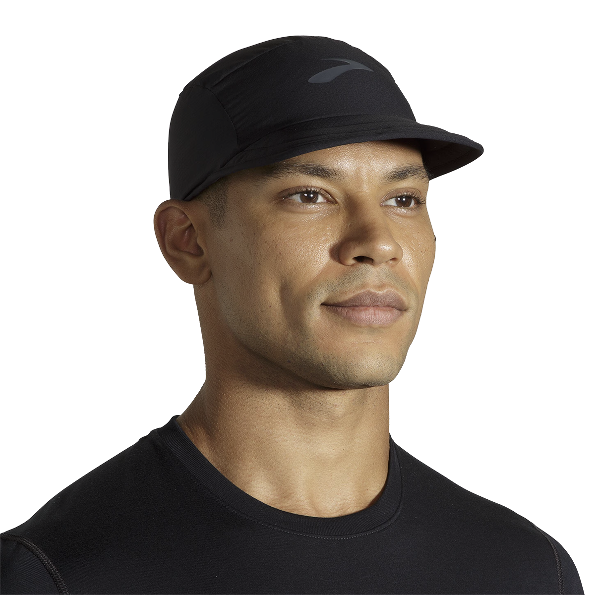 Brooks Lightweight Packable Hat 2.0 — Black — Size Large / XLarge — Front View