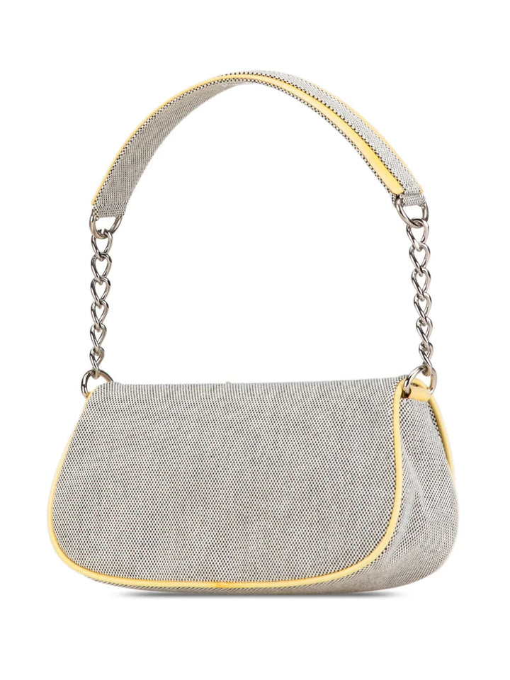 Chanel Pre Owned 2005 2006 Canvas Camellia Cc No 5 Shoulder Bag — Same as shown — Size One Size — Back View