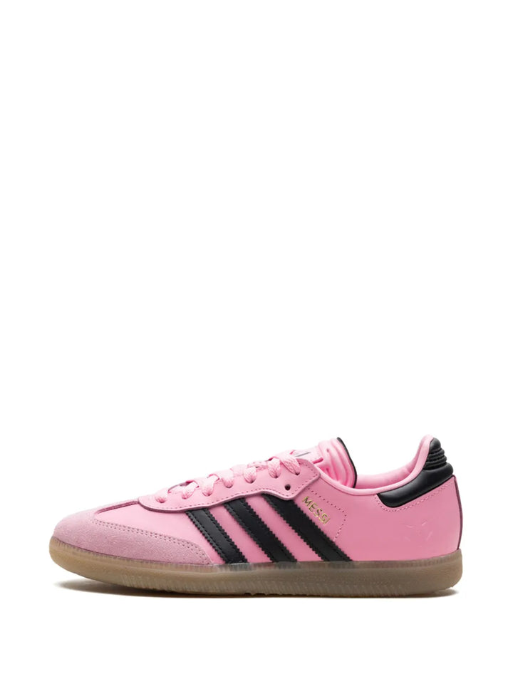 adidas Samba Lionel Messi - Light Pink/Core Black/Gum Sneakers — Pink — Size US M 10.5 - US W 12 — Detail View