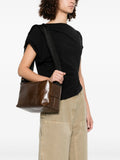 Uma Wang Medium Leather Shoulder Bag — Same as shown — Size One Size — Side View