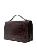 Victoria Beckham Embossed Crocodile Shoulder Bag — Same as shown — Size One Size — Back View