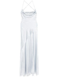 Retrofete Emery Maxi Dress — Blue — Size XL — Front View