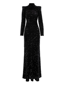 Vpm Atelier Sabrina Maxi Dress — Black — Size XS — Front View