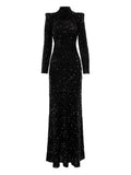 Vpm Atelier Sabrina Maxi Dress — Black — Size XS — Front View