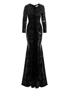 Vpm Atelier Athena Maxi Dress — Black — Size XS — Front View