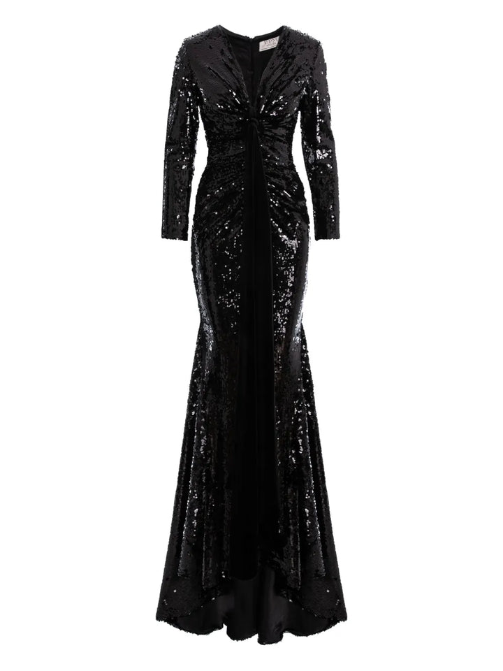 Vpm Atelier Athena Maxi Dress — Black — Size XS — Front View