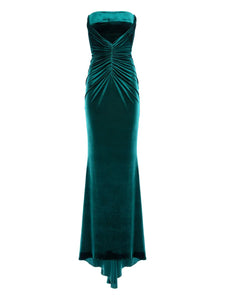 Vpm Atelier Circe Maxi Dress — Green — Size XS — Front View