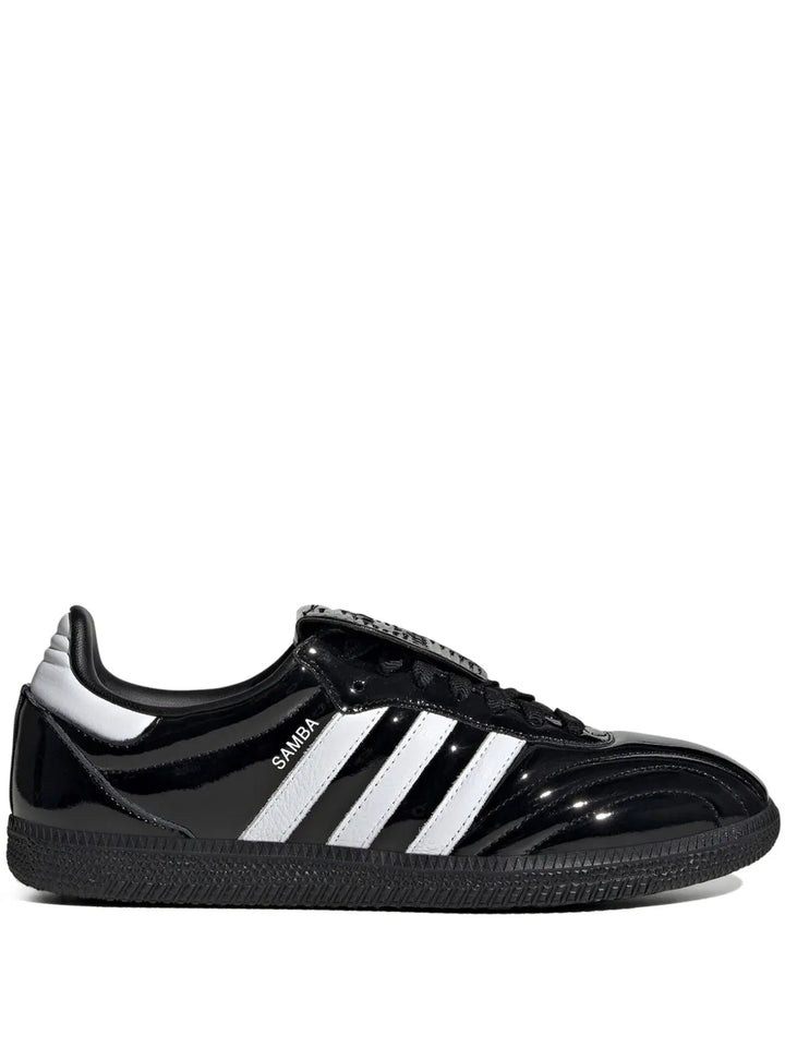 adidas Samba Lt Black Patent Leather Sneakers — Same as shown — Size US M 10.5 - US W 12 — Front View