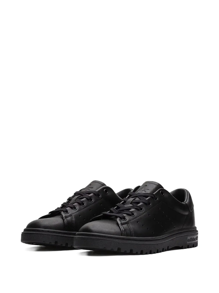 adidas Stan Smith Freizeit Sneakers — Black — Size US M 8 - US W 9.5 — Side View
