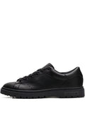 adidas Stan Smith Freizeit Sneakers — Black — Size US M 8 - US W 9.5 — Front View