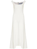 Gloria Coelho Corselet Regata Maxi Dress — White — Size XS — Front View