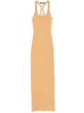 Jacquemus La Scala Maxi Dress — Brown — Size XS — Front View