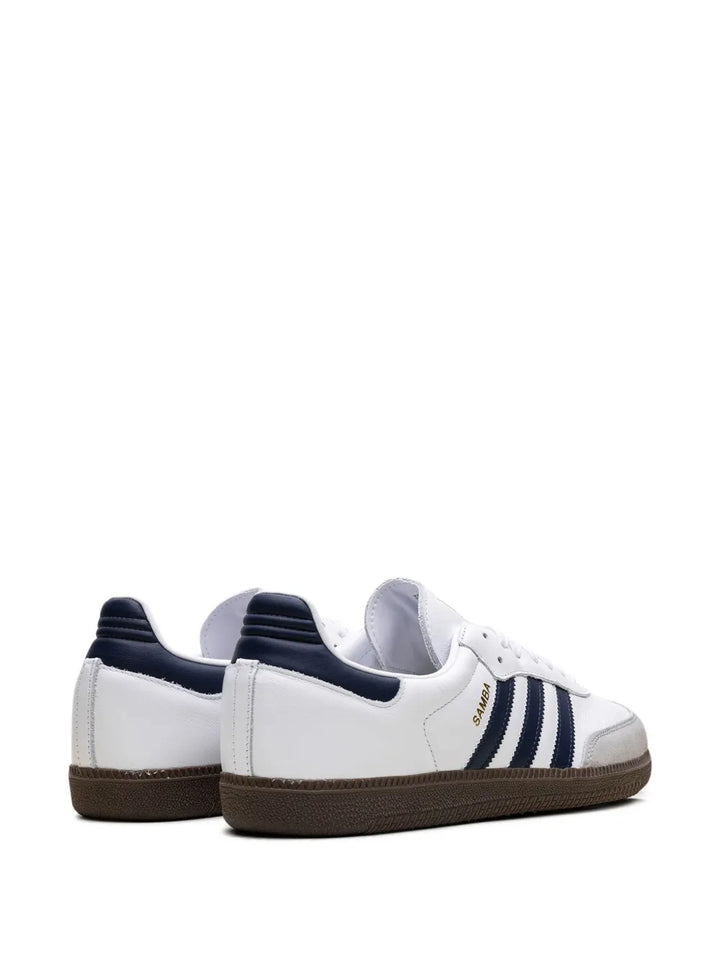 adidas Samba Og White/Navy/Gum Sneakers — White — Size US M 8.5 - US W 10 — Back View
