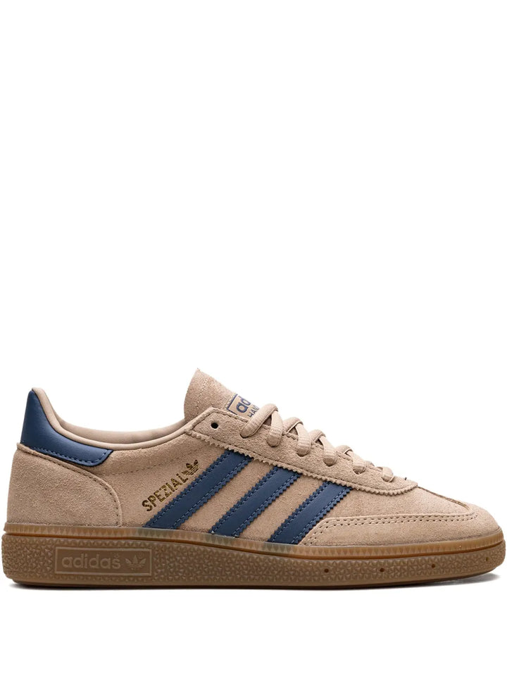 adidas Handball Spezial Warm Sandstone/Preloved Ink Sneakers — Warm S/Stone Brown — Size US M 9 - US W 10.5 — Front View