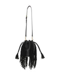 Valentino Garavani Fringed Leather Shoulder Bag — Same as shown — Size One Size — Side View