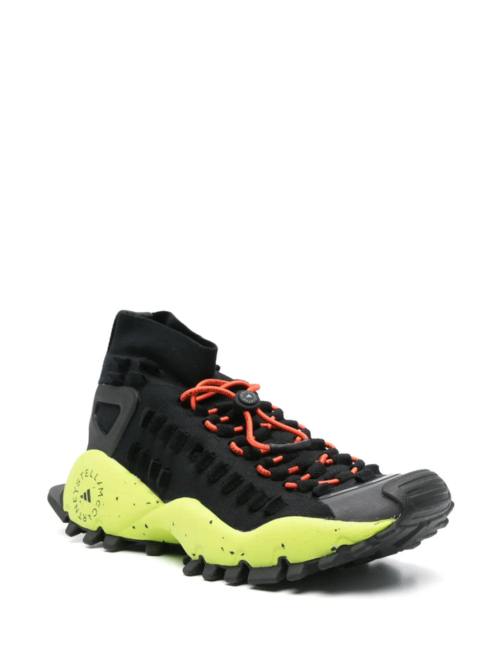 adidas By Stella Mccartney Seeulater Sneakers — Black — Size US M 10 - US W 11.5 — Side View