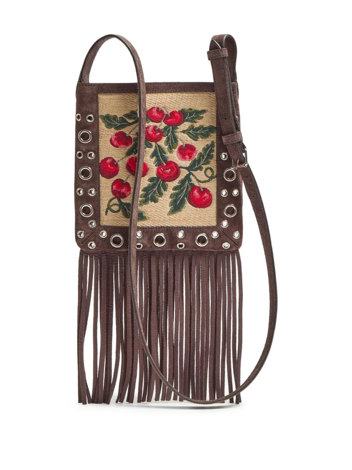 Valentino Garavani Small Nellcote Cherryfic Motif Shoulder Bag — Same as shown — Size One Size — Top View