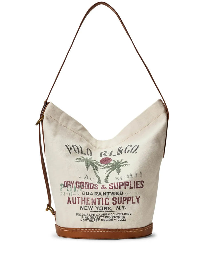 Polo Ralph Lauren Logo Print Shoulder Bag — Same as shown — Size One Size — Front View