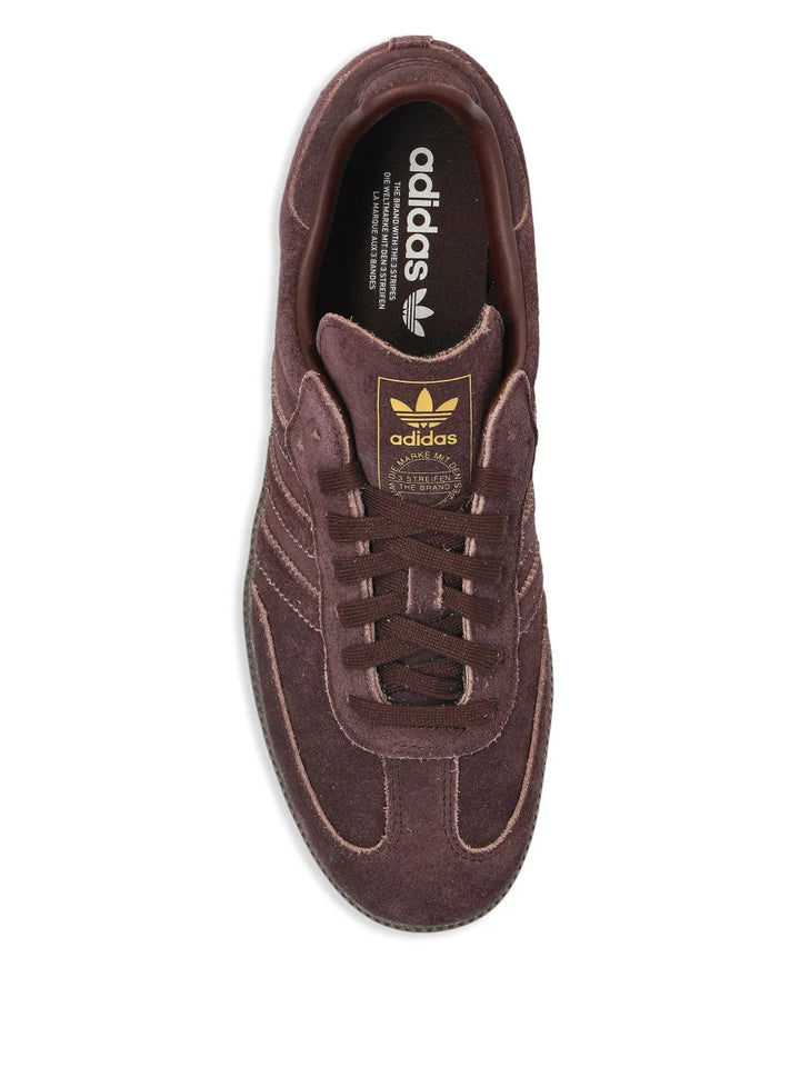 adidas Samba Sneakers — Chocolate Brown — Size US M 8 - US W 9.5 — Top View