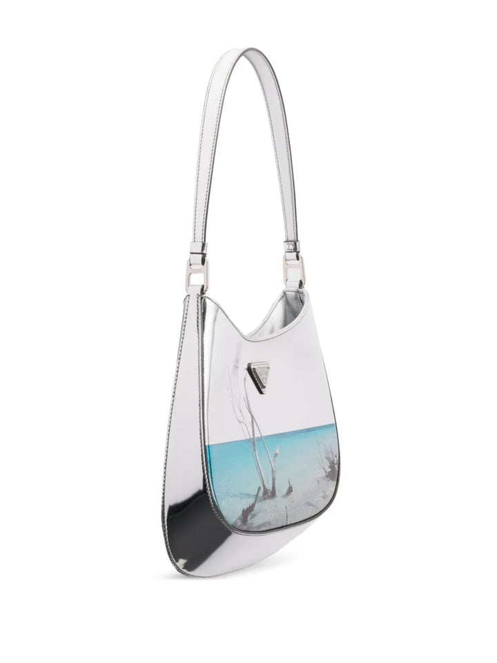 Prada Cleo Printed Brushed Leather Shoulder Bag — Same as shown — Size One Size — Lifestyle View